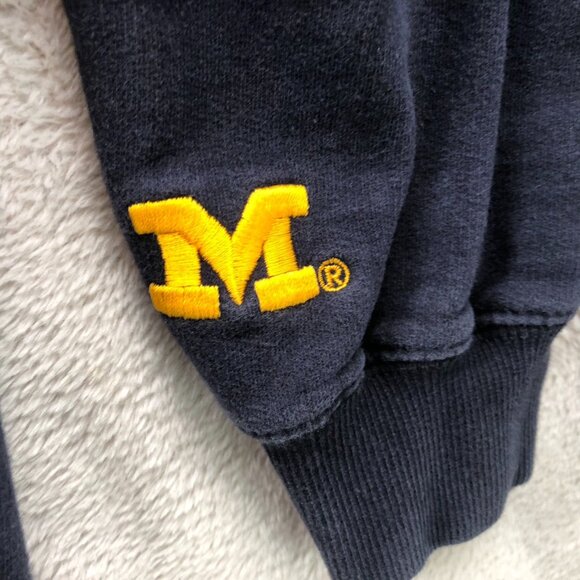 West Virginia University Mens Hoodie Sweatshirt Large Navy Blue Pullover Varsity - Picture 8 of 14